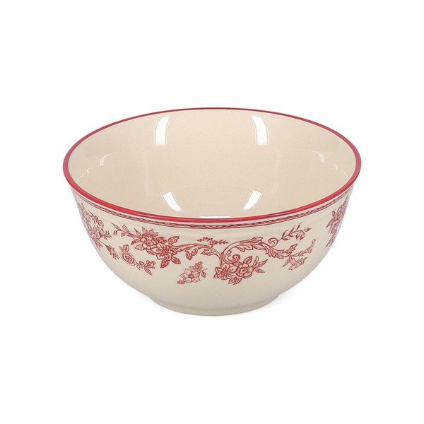 Vínová/slonovinová porcelánová miska Cyril – S|P Collection