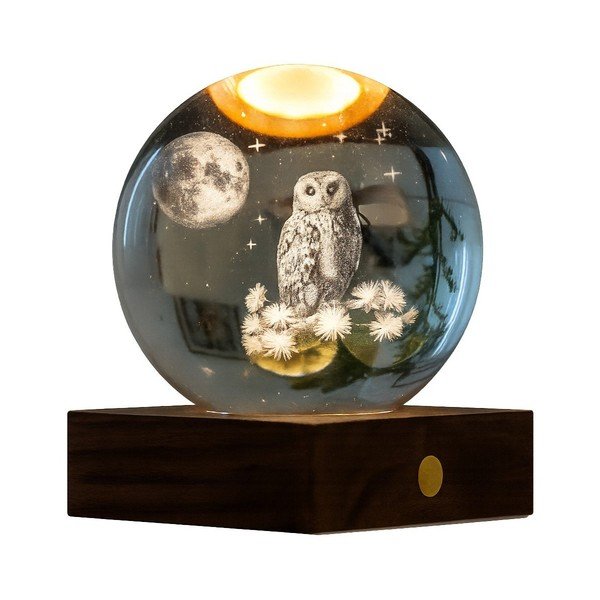 Přenosná světelná dekorace na USB ø 8 cm Amber – Gingko