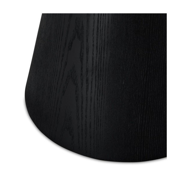 Černý konferenční stolek v dekoru dubu ø 60 cm Tango – Furnhouse-image-4