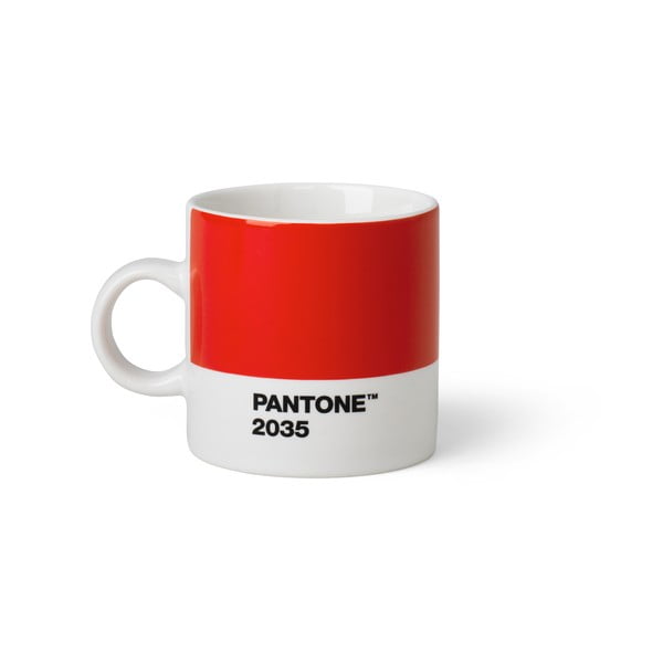 Červený hrnek Pantone Espresso, 120 ml