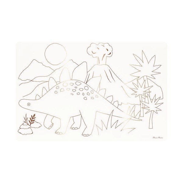 Papírová prostírání v sadě 8 ks 28x42.5 cm Dinosaurs – Meri Meri-image-1