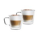Dvoustěnné skleněné hrnky na cappuccino v sadě 2 ks 350 ml – Vialli Design