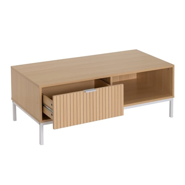 Konferenční stolek v dekoru dubu v přírodní barvě 50x110 cm Mid-Lines – Casa Selección-image-1