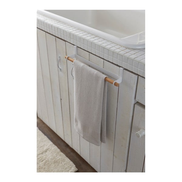 Bílý závěsný držák na utěrky YAMAZAKI Tosca-image-1