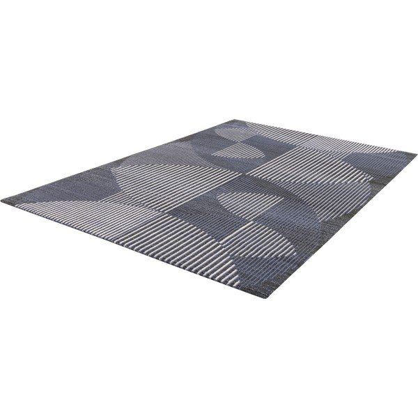 Tmavě modrý vlněný koberec 100x180 cm Shades – Agnella-image-4