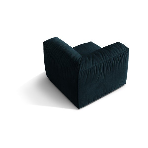 Tmavě modrý sametový modul pohovky (variabilní roh) Martina – Micadoni -image-2