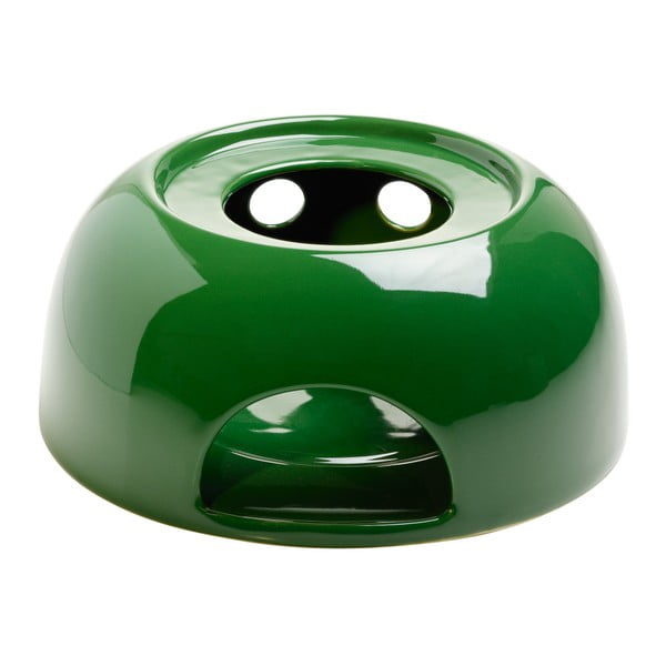 Tmavě zelený kameninový ohřívač konviček na čajovou svíčku Maxwell & Williams Infusion T