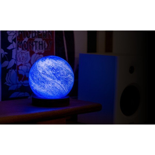 Světelná dekorace na USB v tmavě přírodní barvě ø 12 cm Galaxy Breeze – Gingko-image-4