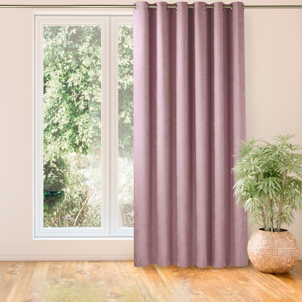 Růžový závěs 140x270 cm Milana – Homede-image-4