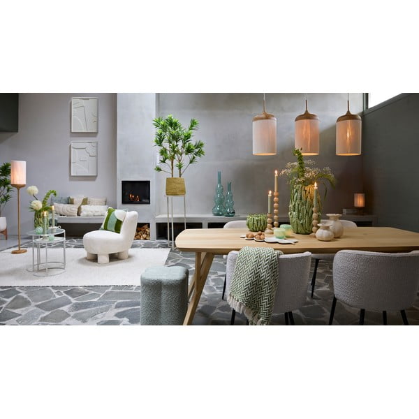 Krémová kovová jídelní křesla v sadě 2 ks Radaja – Light & Living-image-1