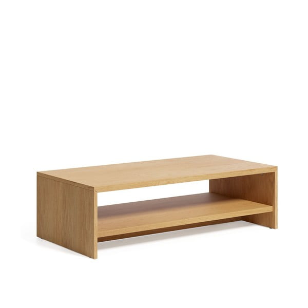 Konferenční stolek v dekoru dubu v přírodní barvě 60x120 cm Abilen – Kave Home