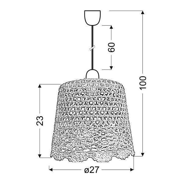 Růžové závěsné svítidlo Nonna – Candellux Lighting-image-1