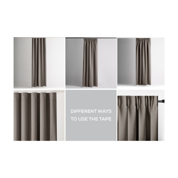 Šedobéžový dimout závěs 140x245 cm Kierra – Restilo-image-3