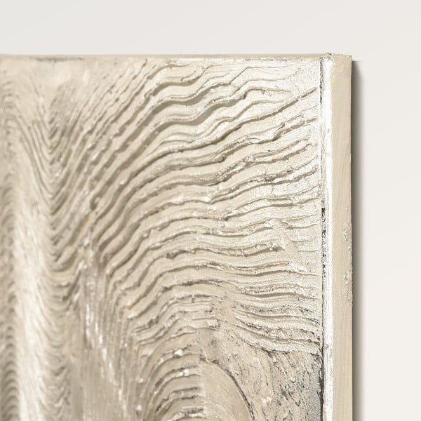 Ručně malovaný obraz 88x118 cm Metallic Silver – Malerifabrikken-image-3