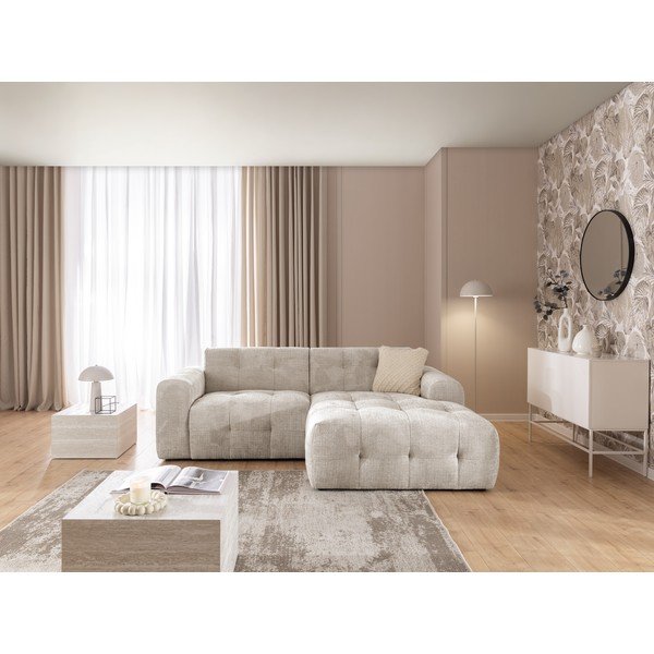 Béžová rohová pohovka (pravý roh/s lenoškou) Melva – Ropez-image-4