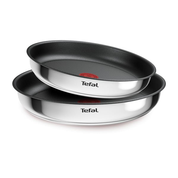 Nerezové pánve s nepřilnavým povrchem a odnímatelnou rukojetí v sadě 2 ks ø 26 cm INGENIO Cook Eat L8813S75 – Tefal-image-3
