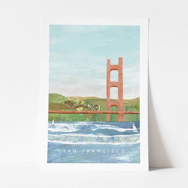 Plakát Travelposter San Francisco II, 50 x 70 cm