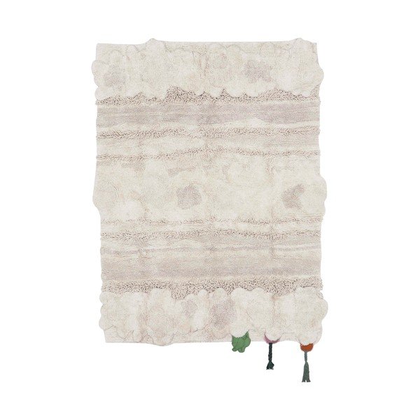 Krémový bavlněný dětský hrací koberec 120x160 cm Veggie Garden – Lorena Canals-image-3