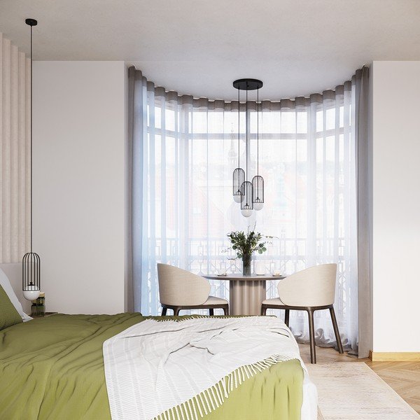 Bílé/černé závěsné svítidlo se skleněným stínidlem Belinda – Sollux-image-2