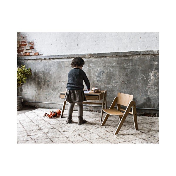 Dětský psací stůl z bambusu Moso s šedými detaily We Do Wood Geo's-image-2