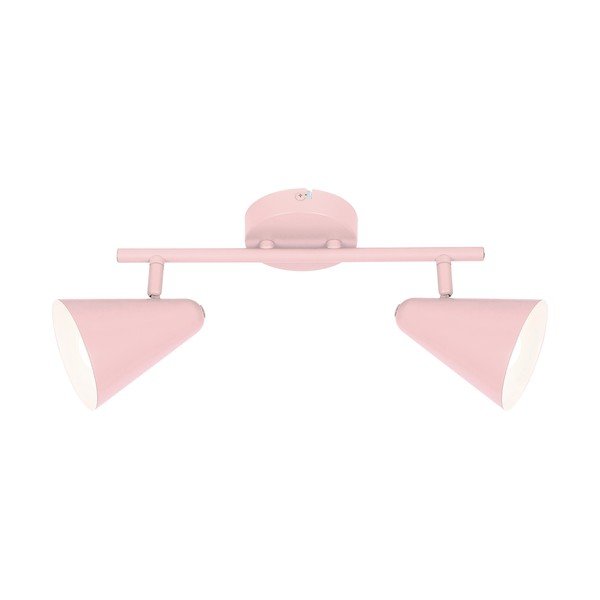 Světle růžové stropní svítidlo s kovovým stínidlem 42x10 cm Amor – Candellux Lighting-image-1
