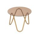 Kulatý odkládací stolek se skleněnou deskou ø 50 cm Ventana Round – Leitmotiv