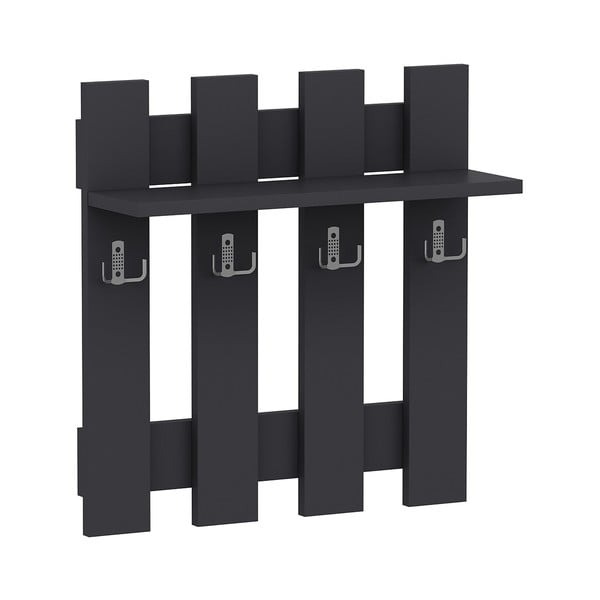 Černý nástěnný věšák Utica – Kalune Design-image-3