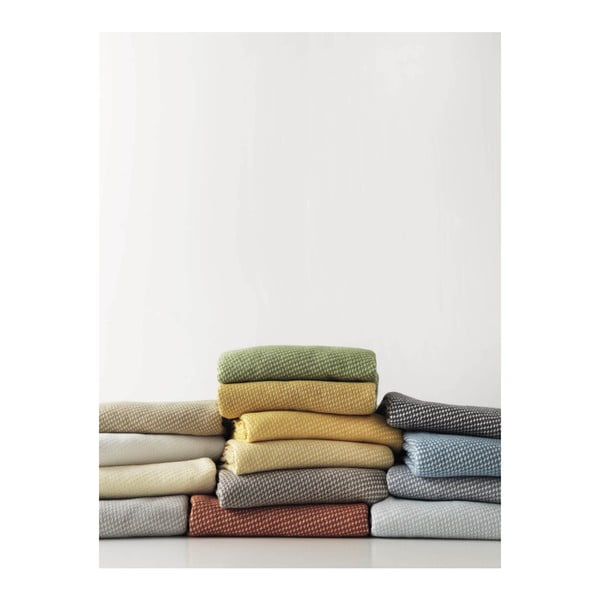 Terakotově hnědý pléd s podílem bavlny Euromant Ruby, 140 x 180 cm-image-1