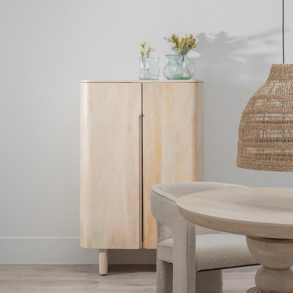 Skříňka z mangového dřeva v přírodní barvě 90x138 cm Batel – Ixia-image-1