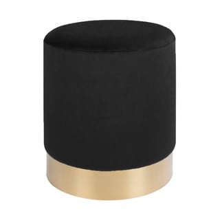 Černý puf House Nordic Gamby, ø 34 cm