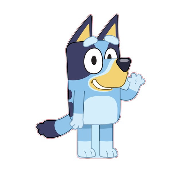 Fleecový dětský polštářek 25x33 cm Bluey – Jerry Fabrics