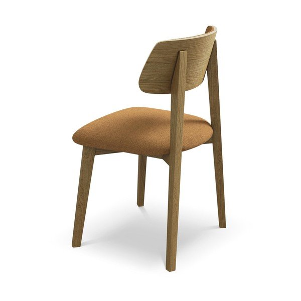 Jídelní židle z masivního dřeva v terakotové barvě Niu – Makamii-image-3