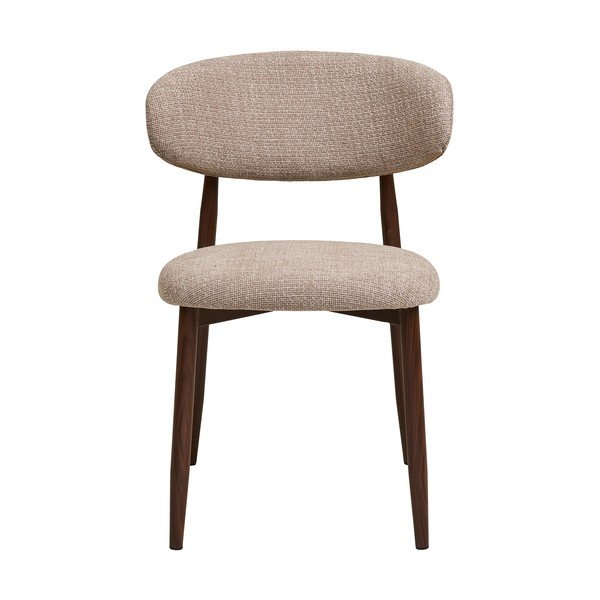 Béžová/tmavě hnědá čalouněná jídelní židle Levanto – House Nordic-image-3