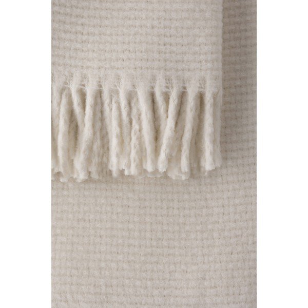 Krémový pléd s podílem bavlny Euromant Zen, 140 x 180 cm-image-1