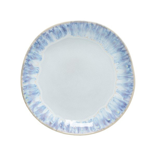 Bílý/modrý dezertní  talíř z kameniny ø 22 cm Brisa – Costa Nova
