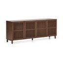 Tmavě hnědá komoda v dekoru ořechu 181x71,5x42,5 cm Beyla – Kave Home