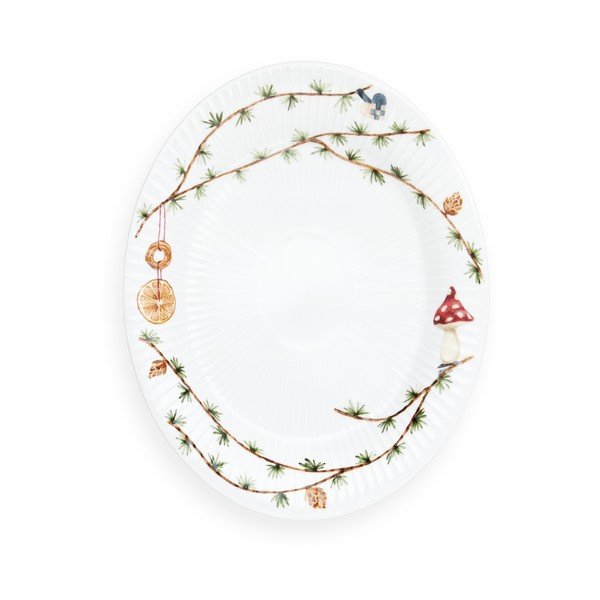 Porcelánový tác s vánočním motivem 22,5x28,5 cm Hammershøi Christmas – Kähler Design