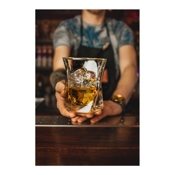 Dvoustěnná sklenice na whiskey Vialli Design, 300 ml-image-3