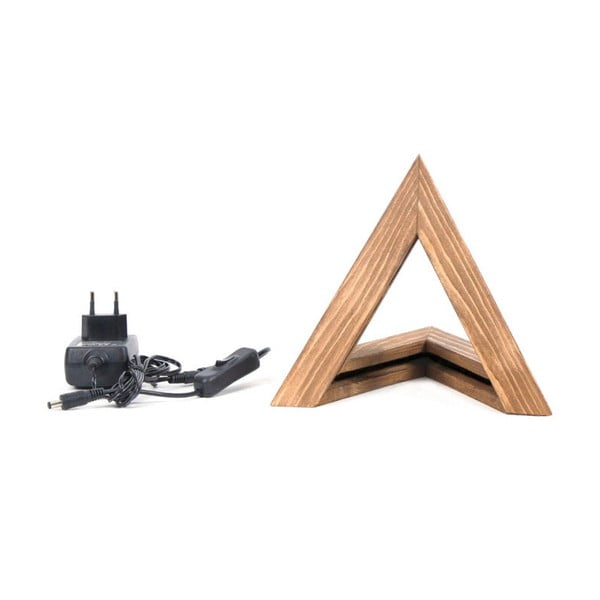 Dřevěné stolní svítidlo Triangle-image-2