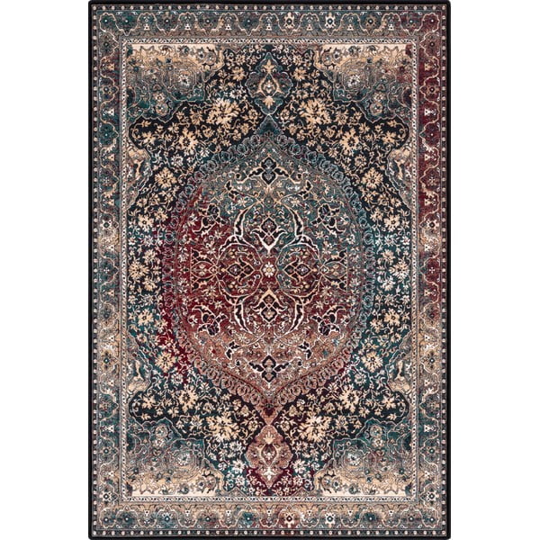 Tmavě zelený vlněný koberec 133x180 cm Ava – Agnella