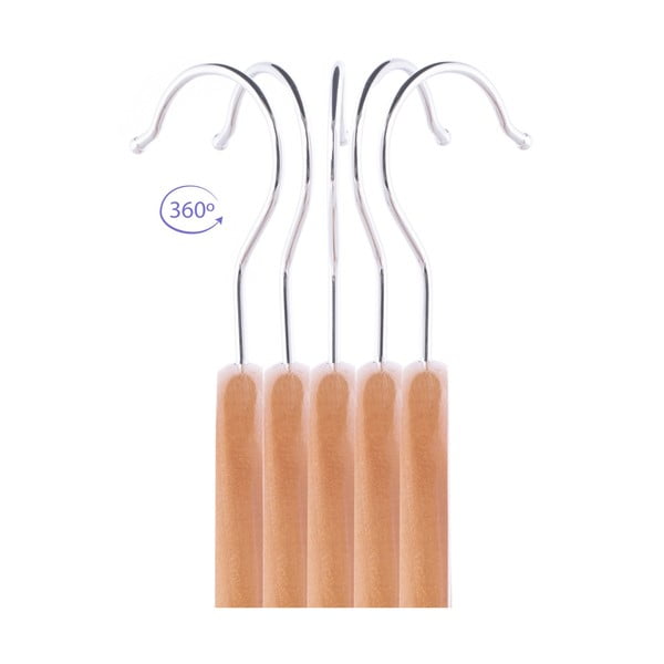 Dřevěná ramínka v sadě 50 ks Storn – Homede-image-3