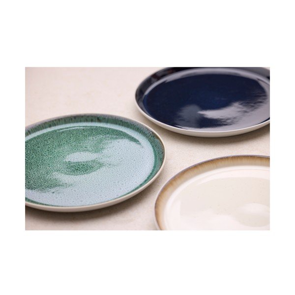 Bílý/zelený talíř z kameniny ø 27 cm Gastro White/Green – Bitz-image-4