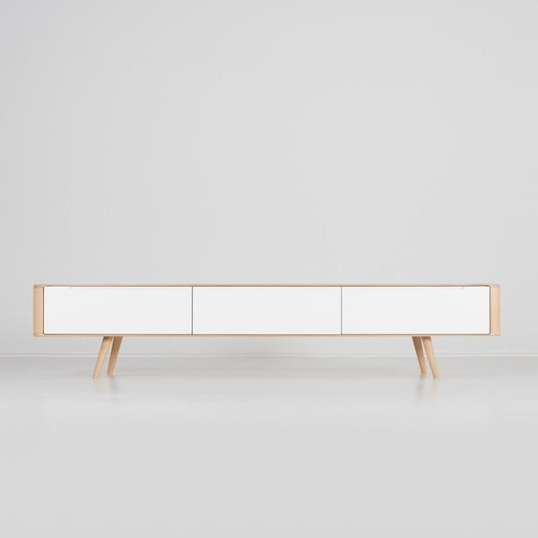 Televizní stolek z dubového dřeva Gazzda Ena, 225 x 42 x 45 cm-image-3