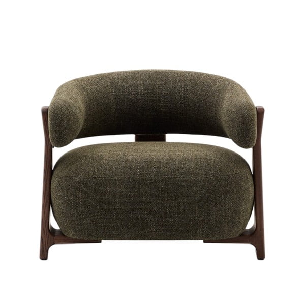 Zelené žinylkové křeslo Granite – Kave Home-image-2