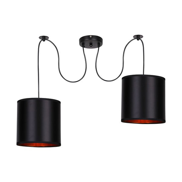 Černé závěsné svítidlo 100x100 cm Candida – Candellux Lighting