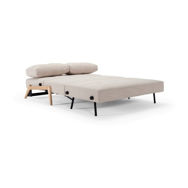 Béžová rozkládací pohovka Innovation Cubed Wood Linen Sand Grey, 96 x 147 cm-image-4