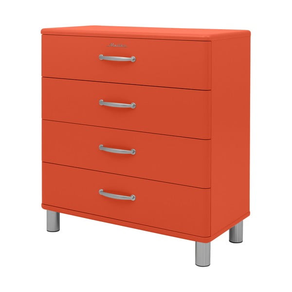 Červená vysoká komoda 86x92 cm Malibu - Tenzo-image-1