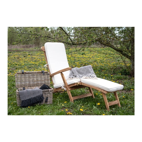 Bílý bavlněný sedák na venkovní lehátko House Nordic Arrecife-image-4