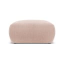 Růžový taburet z textilie bouclé Molino – Micadoni Home