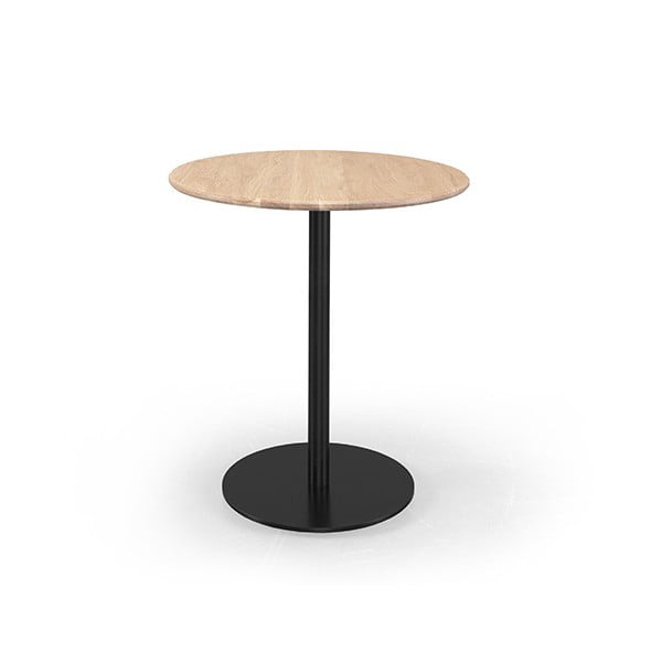 Kavárenský stolek s deskou z dubového dřeva Wewood - Portuguese Joinery Bistrô, Ø 70 cm